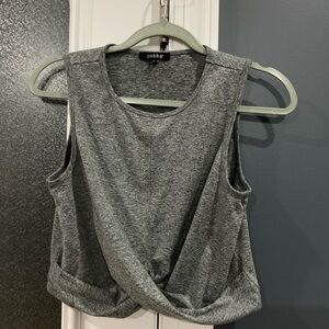 Gray Sleeveless Women's Top